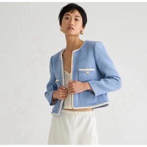J.Crew Frances Lady Jacket Maritime Tweed Size 2 — Brand New With Tag